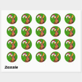 Weihnachtsmoose Classic Round Sticker (Blatt)