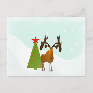 Weihnachtsmoose Feiertagspostkarte