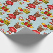 Weihnachtsmoose Geschenkpapier (Ecke)