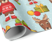 Weihnachtsmoose Geschenkpapier (Rolleneckpunkt)