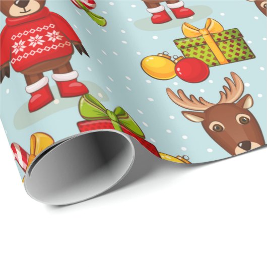 Weihnachtsmoose Geschenkpapier (Rolleneckpunkt)