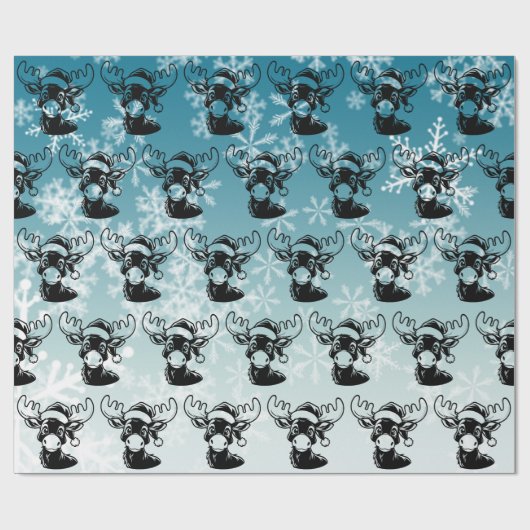 Weihnachtsmoose Geschenkpapier (Flach)