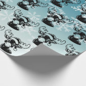 Weihnachtsmoose Geschenkpapier (Ecke)