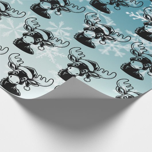 Weihnachtsmoose Geschenkpapier (Ecke)