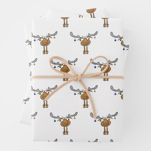 Weihnachtsmoose Geschenkpapier Set (Beispiel)