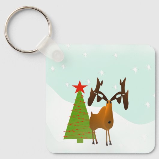 Weihnachtsmoose Schlüsselanhänger (Vorderseite)