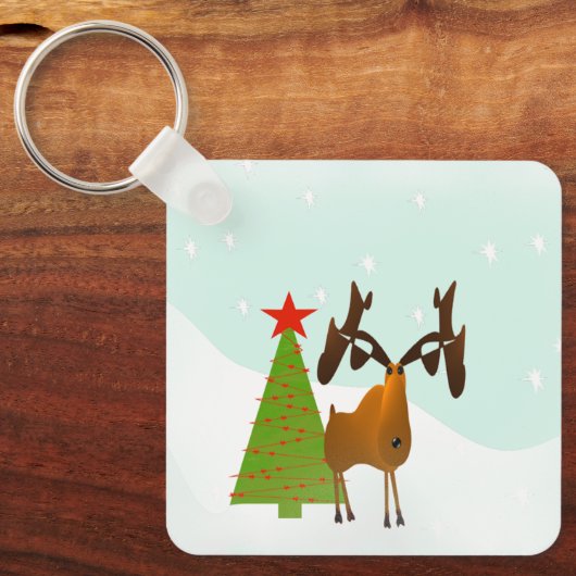 Weihnachtsmoose Schlüsselanhänger (Vorderseite)