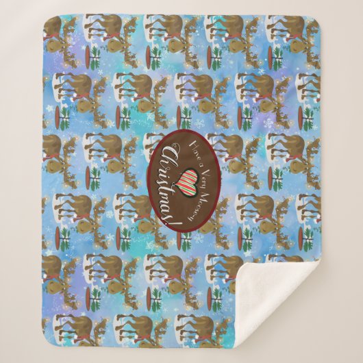 Weihnachtsmoose Sherpadecke (Vorderseite)