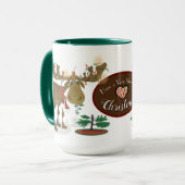Weihnachtsmoose Tasse (Vorderseite Links)