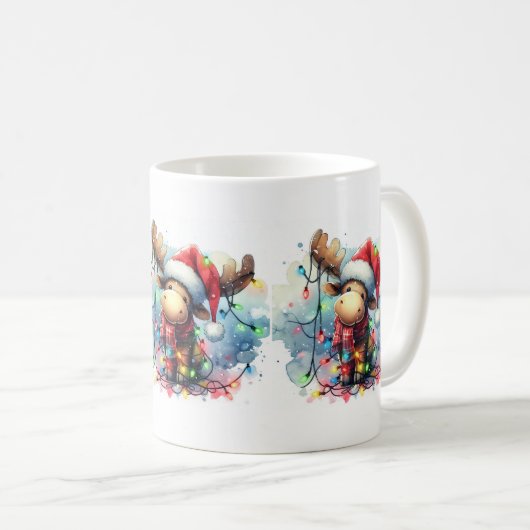 Weihnachtsmoose-Tasse Kaffeetasse (VorderseiteRechts)