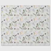 Weihnachtsmoose und Gnomes Geschenkpapier (Flach)