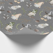 Weihnachtsmoose und Gnomes Geschenkpapier (Ecke)