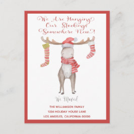 Weihnachtsmoose Wir haben Urlaub verlegt Ankündigungspostkarte