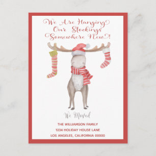 Weihnachtsmoose Wir haben Urlaub verlegt Ankündigungspostkarte