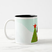 Weihnachtsmoose Zweifarbige Tasse (Links)