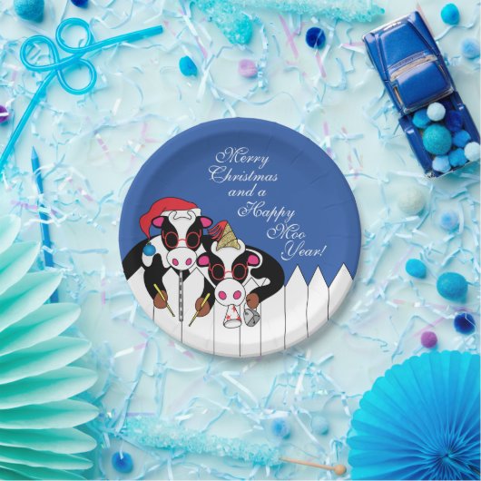 Weihnachtsmoosiker Pappteller (Party)