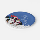 Weihnachtsmoosiker Pappteller (Schrägansicht)