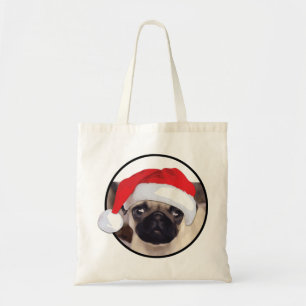 WeihnachtsMops - Budget-Tasche Tragetasche