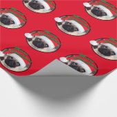 WeihnachtsMops - glattes Verpackungs-Papier, 30" x Geschenkpapier (Ecke)