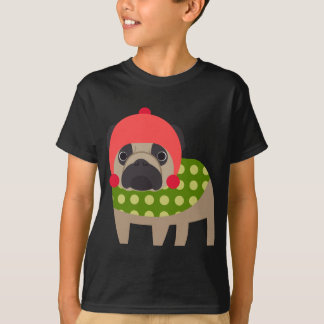 WeihnachtsMops-Hund T-Shirt