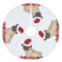 WeihnachtsMops-Hundebaumrock