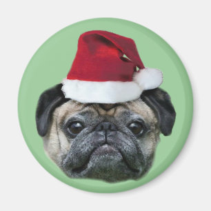 WeihnachtsMops-Hundemagnet Magnet