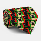 WeihnachtsMops-Krawatte Krawatte (Gerollt)