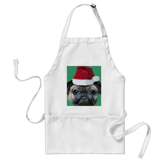 WeihnachtsMops-Schürze Schürze (Vorne)