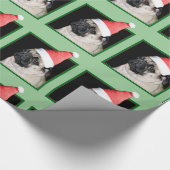 WeihnachtsMops-Verpackungspapier Geschenkpapier (Ecke)