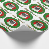 WeihnachtsMops-Verpackungspapier Geschenkpapier (Ecke)