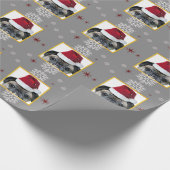 WeihnachtsMopshund Geschenkpapier (Ecke)