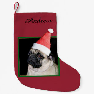 WeihnachtsMopshund Kleiner Weihnachtsstrumpf