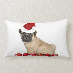 WeihnachtsMopshund Lendenkissen