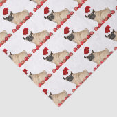 WeihnachtsMopshund Seidenpapier (Ausschnitt)