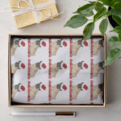 WeihnachtsMopshund Seidenpapier (Geschenk)