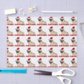 WeihnachtsMopshund Seidenpapier (Handwerk)