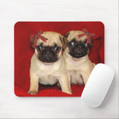 WeihnachtsMopswelpen Mousepad (Mit Mouse)