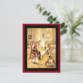 Weihnachtsmorgen Feiertagskarte (Stehend Vorderseite)