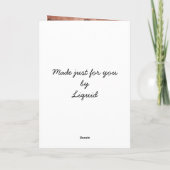 Weihnachtsmorgen Feiertagskarte (Rückseite)