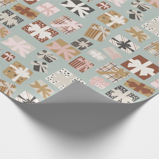 Weihnachtsmorgen Geschenkpapier (Ecke)