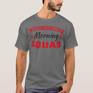 Weihnachtsmorgen Gruppe Familie Weihnachtsurlaub T-Shirt