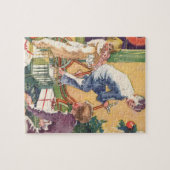 Weihnachtsmorgen, Kinder mit Geschenken Puzzle (Horizontal)