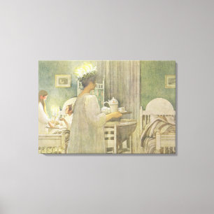 Weihnachtsmorgen, Kneipe. in "Lasst Licht Hinin" Leinwanddruck