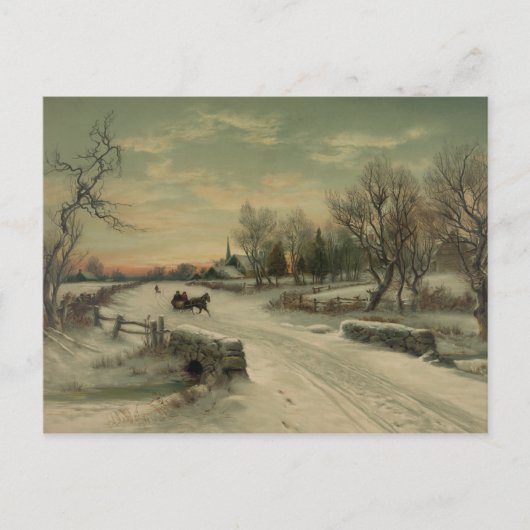 Weihnachtsmorgen - Postkarte #2 (Vorderseite)