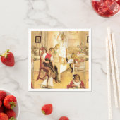 Weihnachtsmorgen Serviette (Beispiel)