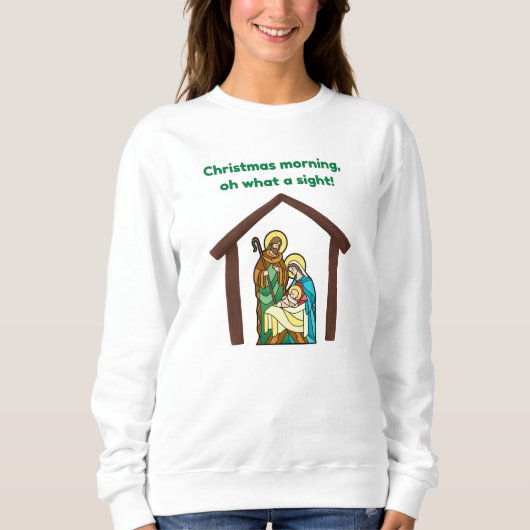 Weihnachtsmorgen Sweatshirt (Vorderseite)