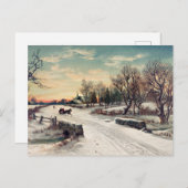 Weihnachtsmorn, Kunstmalerei, Postkarte (Vorne/Hinten)