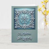 Weihnachtsmotif 12x18 Grußkarte Karte (Gelbe Blume)