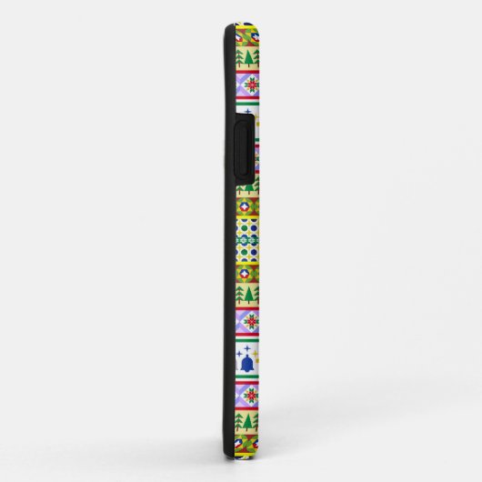 Weihnachtsmotif Muster Case-Mate iPhone Hülle (Hinten/Rechts)