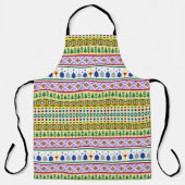 Weihnachtsmotif Muster Schürze (Vorderseite)